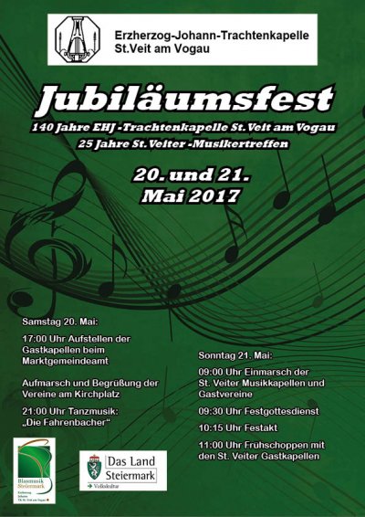 Einladung Jubiläumsfest EHJ TK St. Veit am Vogau